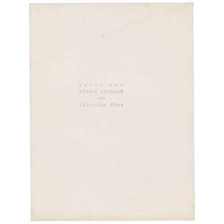 Lot #455 Yves Saint Laurent: Amazing signed portrait of Yves Saint Laurent with a Christian Dior copyright - Image 2
