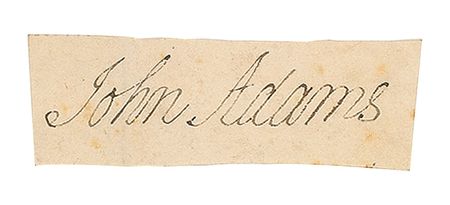 Lot #7 John Adams Signature