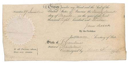 Lot #13 James Madison and James Monroe Partial