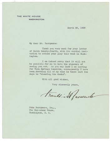 Lot #79 Franklin D. Roosevelt Typed Letter Signed - Image 1