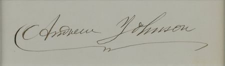 Lot #48 Andrew Johnson Signature - Image 2