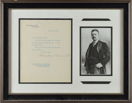 Lot #63 Theodore Roosevelt Typed Letter Signed - Image 1