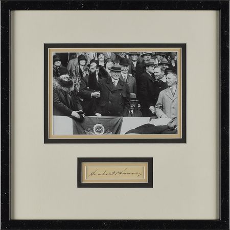 Lot #76 Herbert Hoover Signature - Image 1