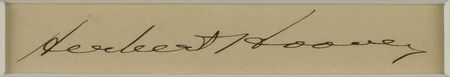 Lot #76 Herbert Hoover Signature - Image 2