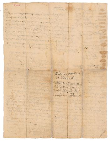Lot #195 Matthew Thornton: Significant autograph land contract for Alexandria, New Hampshire, by the future Declaration signer - Image 2