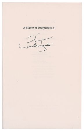 Lot #316  Supreme Court: Scalia and Sotomayor - Image 1