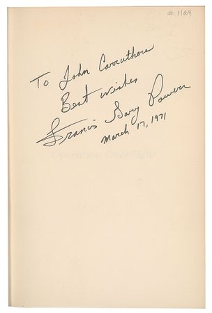 Lot #300 Francis Gary Powers Book - Image 1