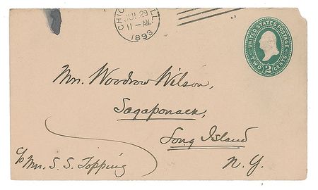 Lot #192 Woodrow Wilson Envelope - Image 1