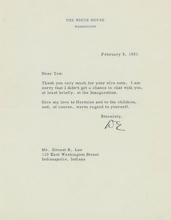 Lot #144 Dwight D. Eisenhower - Image 1