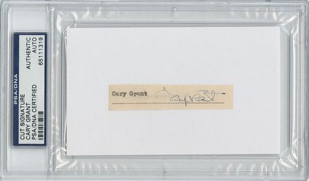 Lot #729 Gary Cooper and Cary Grant Signatures - Image 2