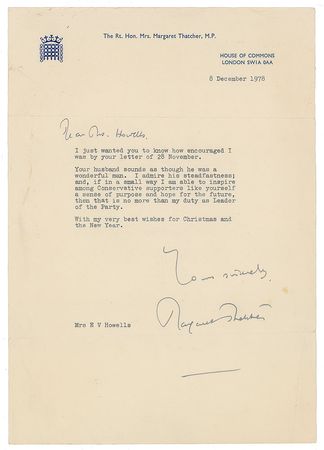 Lot #319 Margaret and Denis Thatcher - Image 1