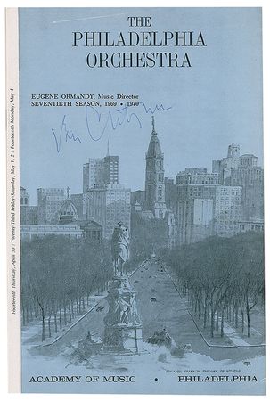 Lot #586 Van Cliburn Programs - Image 1