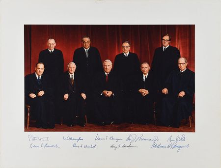 Lot #199 Burger Court Signed Photograph - Image 1