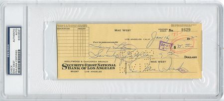 Lot #716 Actors and Actresses Checks - Image 1