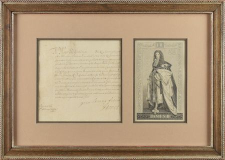 Lot #218 King James II Signed Letter - Image 1