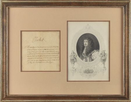 Lot #214 King Charles II Signed Letter - Image 1
