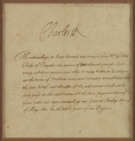 Lot #214 King Charles II Signed Letter - Image 2