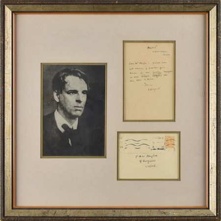 Lot #497 William Butler Yeats: 