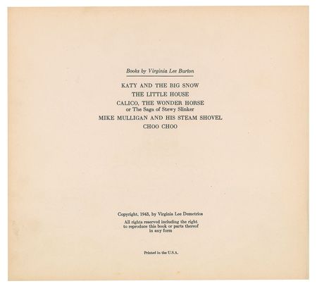 Lot #502 Virginia Lee Burton Book - Image 4