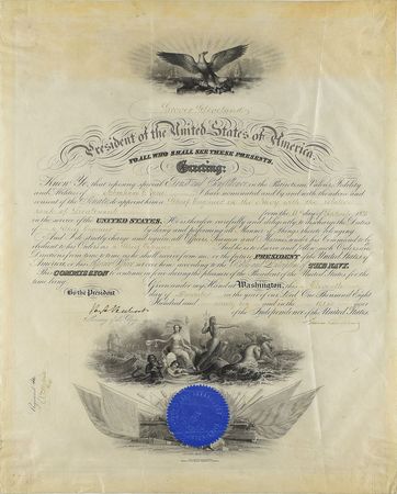 Lot #59 Grover Cleveland Signed Document - Image 1