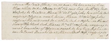 Lot #2 George Washington: Over eighty words in