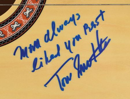 Lot #4462  Smothers Brothers Signed Guitar - Image 3