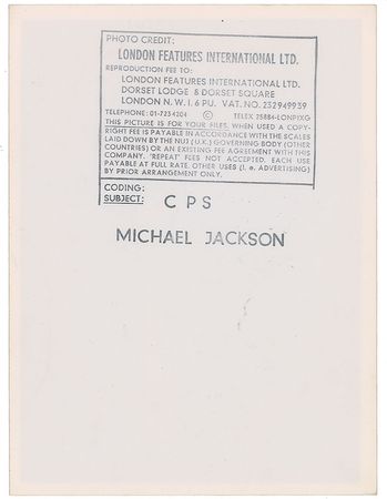 Lot #4178 Michael Jackson Original Vintage Photograph - Image 2