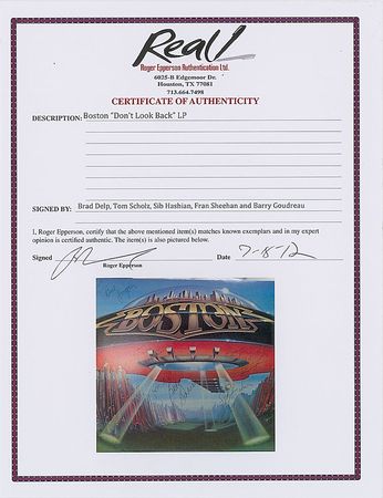 Lot #4490  Boston Signed Album - Image 2