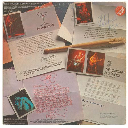 Lot #4486  AC/DC Signed Album - Image 2