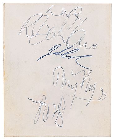 Lot #4151  Led Zeppelin Signed Greeting Card