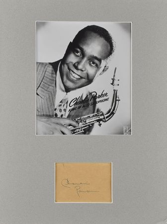 Lot #4222 Charlie Parker Signature - Image 1