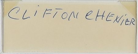 Lot #4249 Clifton Chenier Signature - Image 2