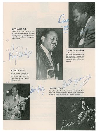 Lot #4286  Jazz at the Philharmonic Signed Program - Image 3