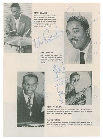 Lot #4286  Jazz at the Philharmonic Signed Program - Image 4