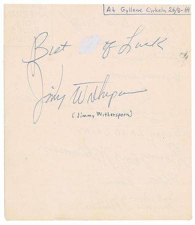 Lot #4210  American Folk Blues Festival 1963-1964 Signatures (Signed by 15) - Image 3