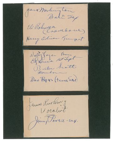 Lot #4231 Count Basie and His Orchestra Signatures - Image 2