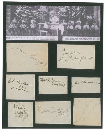 Lot #4297 Jimmie Lunceford's Orchestra Signatures - Image 1