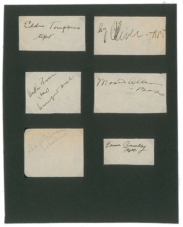 Lot #4297 Jimmie Lunceford's Orchestra Signatures - Image 2