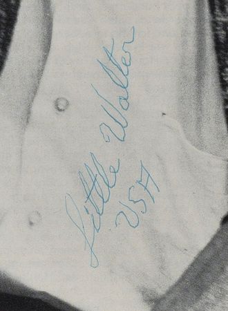 Lot #4221  Little Walter Signed Photograph - Image 2