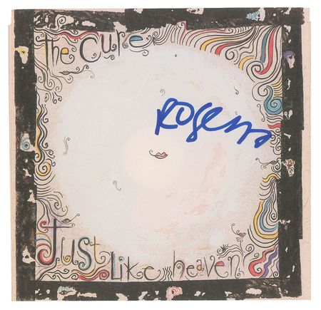 Lot #4679 The Cure: Robert Smith Set of (6) Signed 45 RPM Records - Image 3