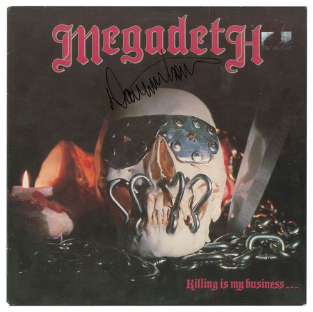 Lot #4692  Megadeth: Dave Mustaine Signed Albums - Image 1