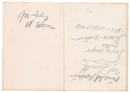 Lot #4227 Muddy Waters Signed Menu - Image 1