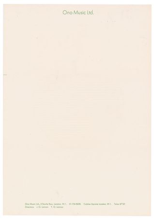 Lot #4051  Beatles Apple Records Letterhead - Image 5