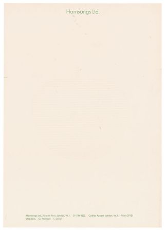 Lot #4051  Beatles Apple Records Letterhead - Image 7