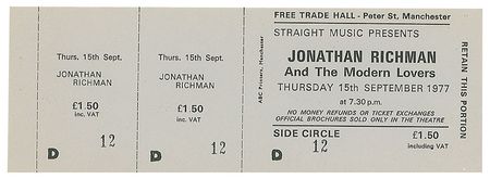Lot #4602  Manchester Free Trade Hall Late 1970s Ticket Collection - Image 8