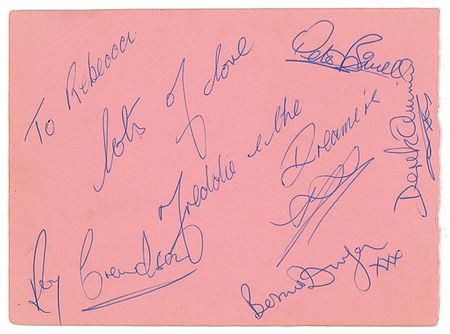 Lot #4027  Beatles Signed Promo Card - Image 2
