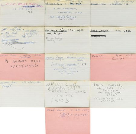 Lot #4420 The Who: Keith Moon's Address and Telephone Organizer - Image 1