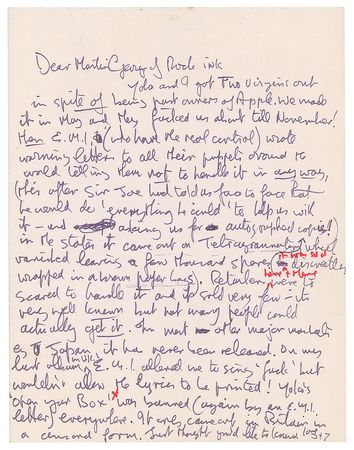 Lot #4036 John Lennon Autograph Letter Signed - Image 1
