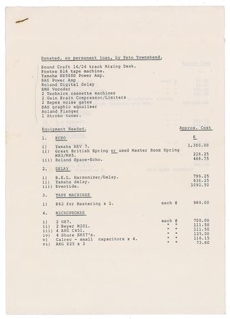 Lot #4482 The Who: Pete Townshend Typed Letter Signed to Paul McCartney - Image 2