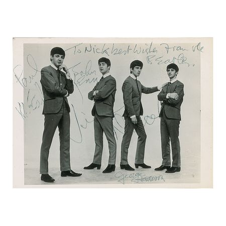Lot #4026  Beatles Signed Photograph